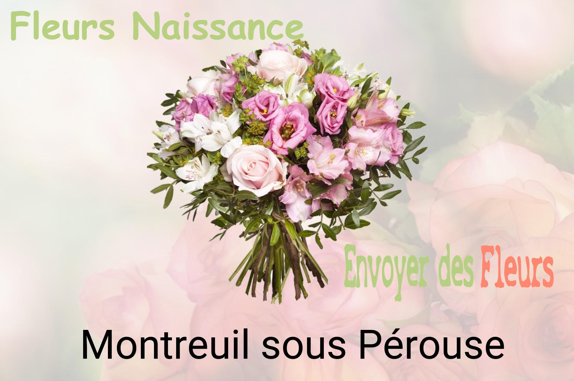 Bouquet de fleurs de naissance livré à Montreuil-sous-Pérouse