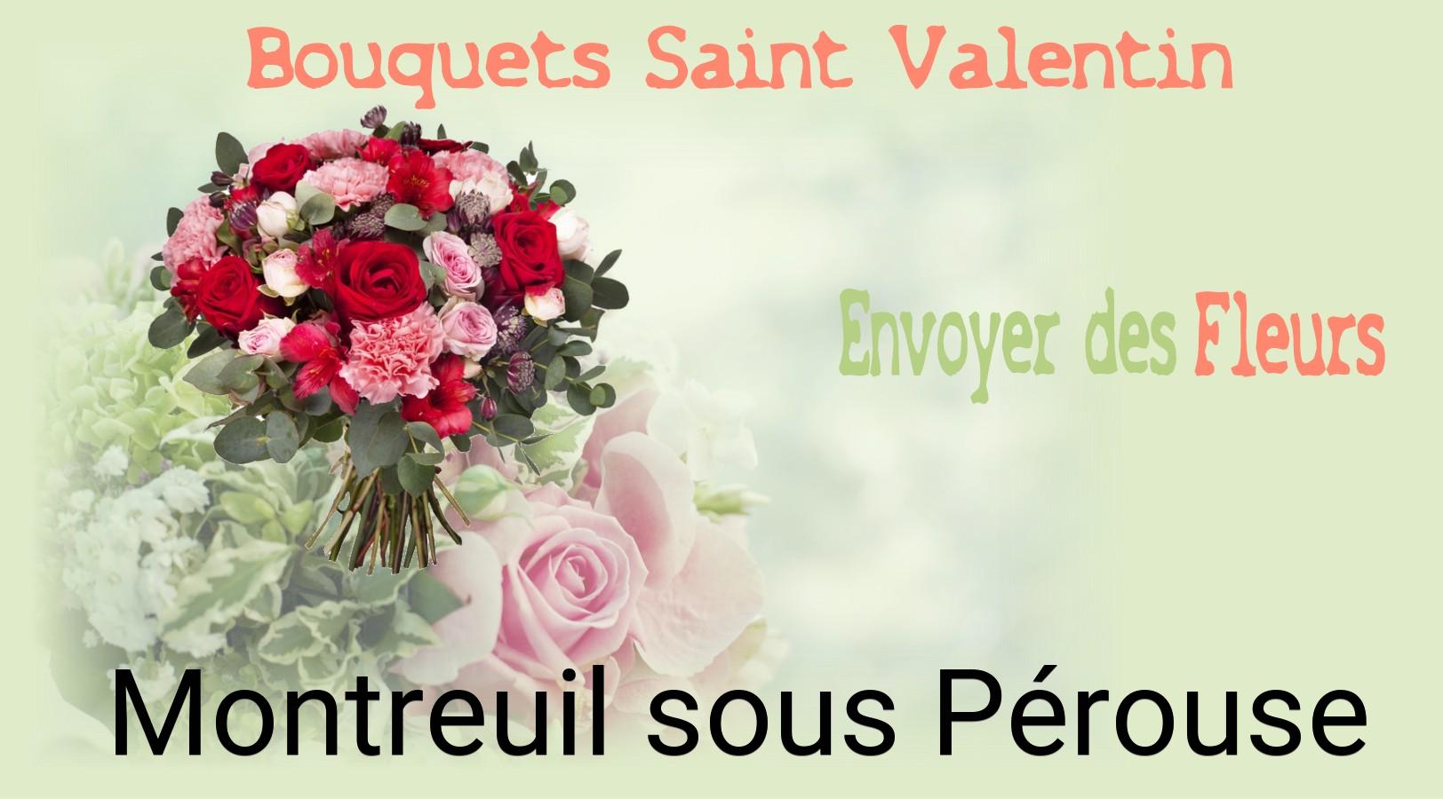 Roses de Saint-Valentin livrées à Montreuil-sous-Pérouse